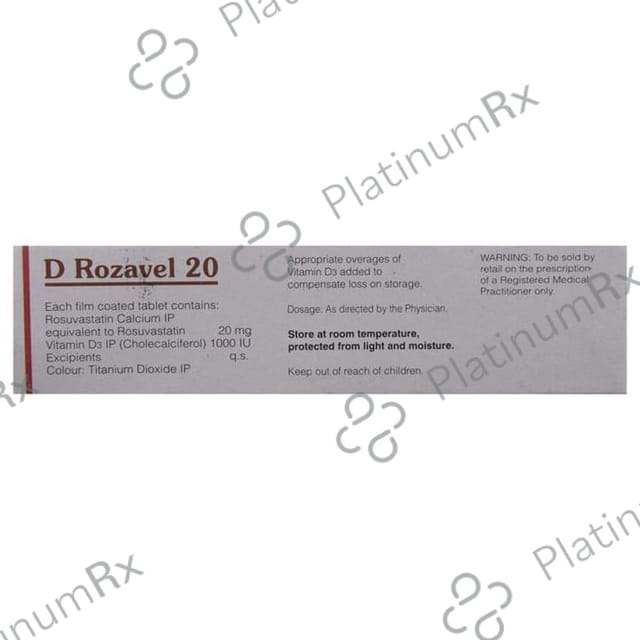 D Rozavel D3 20mg Tablet 10s