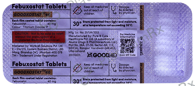 Goodxostat 40mg Tablet 10s