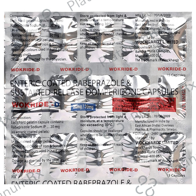 Wokride D 30/20mg Capsule SR 10s