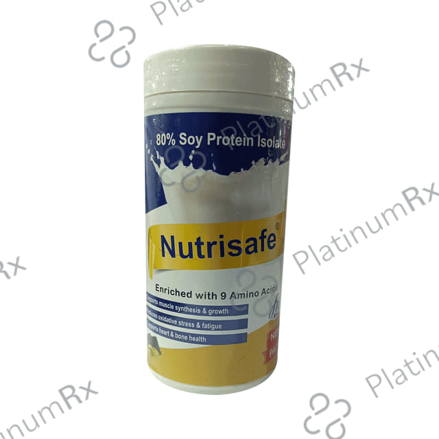 Nutrisafe 80% Soy Protein Isolate Powder Chocolate and Cardamom Sugar Free 500gm