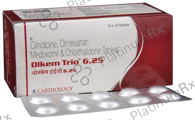 Olkem Trio 6.25/10/20mg Tablet 10s