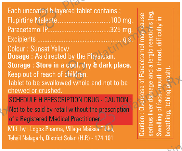 Flupishine P 100/325mg Tablet 10s
