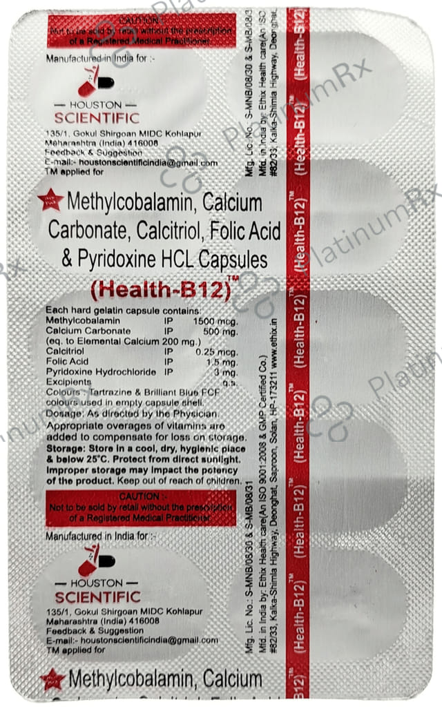 Health B12 Capsule 10s
