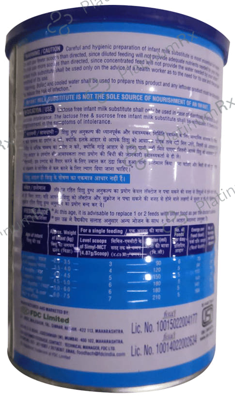 Simyl MCT Spray Intolerant Babies Powder 400gm