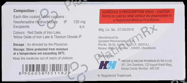 Hhfexo 120mg Tablet 10s