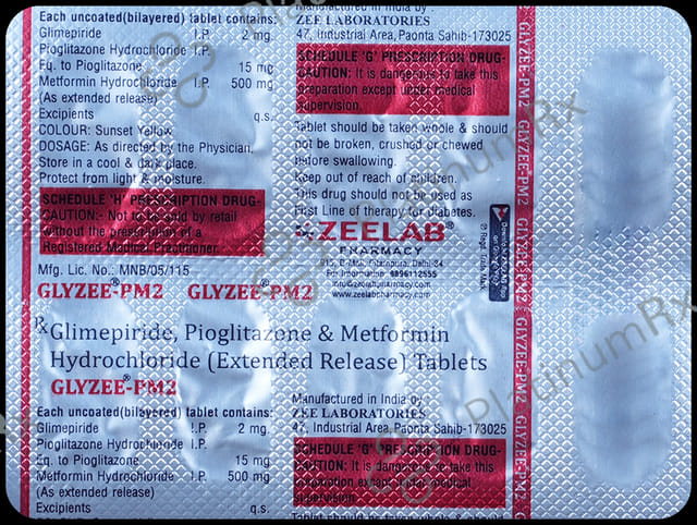 Glyzee PM2/500/15mg Tablet ER 10s