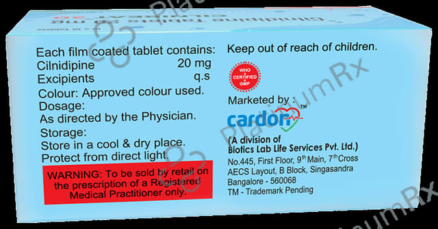 Cilnibeat 20mg Tablet