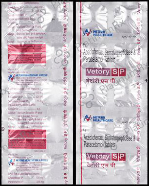 Vetory SP 100/325/15mg Tablet 10s
