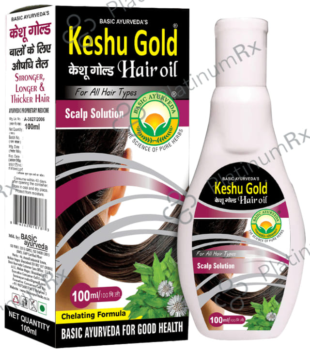 Basic Ayurveda Keshu Gold Hair Oil