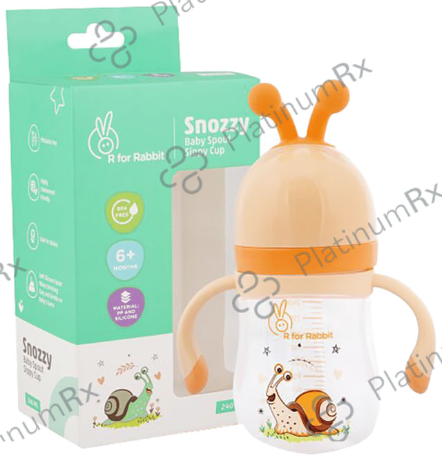 R for Rabbit Snoozy Baby Spout Sippy Cup 6+ Months Yellow