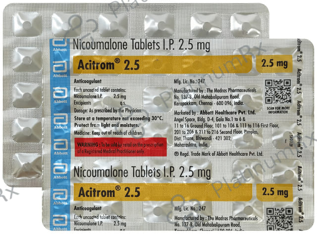 Acitrom 2.5mg Tablet 30s
