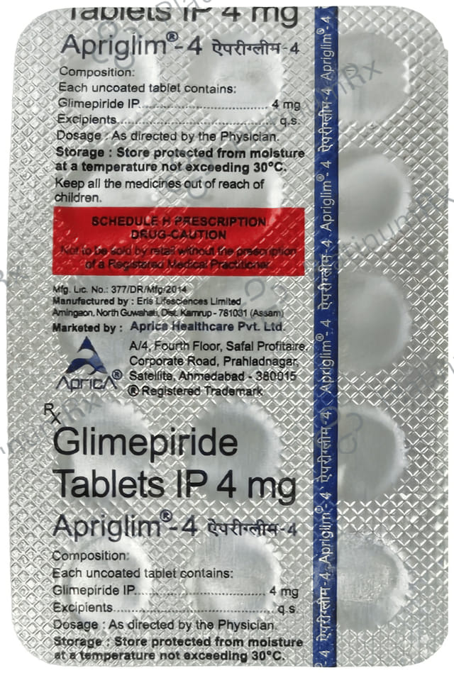 Apriglim 4mg Tablet 15s