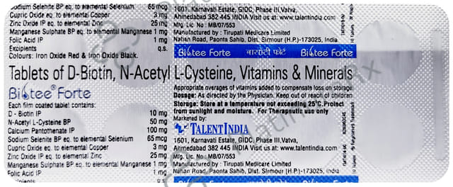 Biotee Forte Tablet 10s