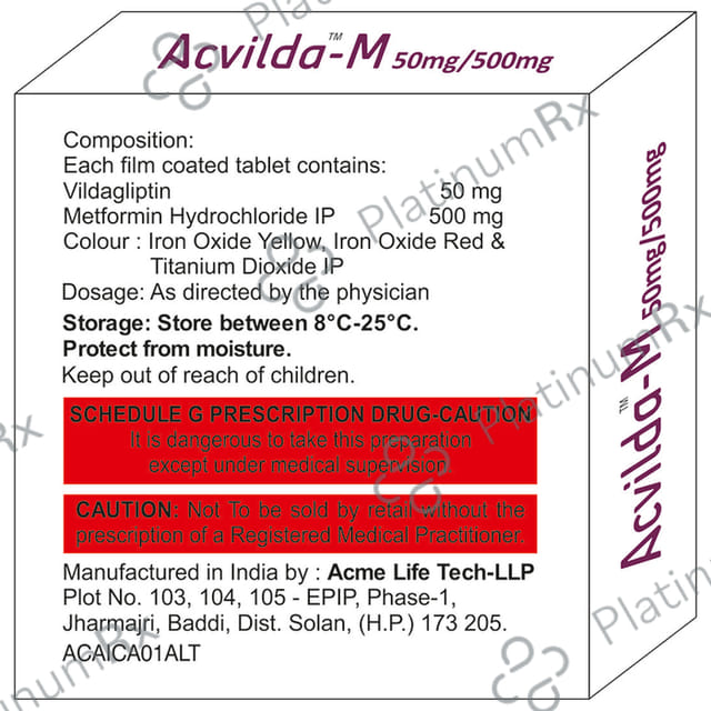 Acvilda M 500/50mg Tablet 10s