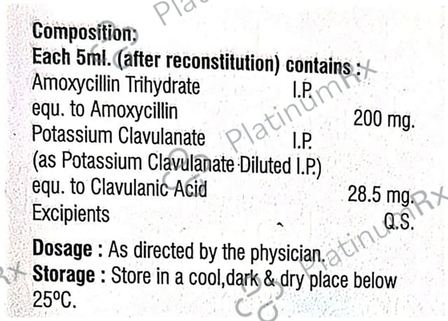 Genoclav 200/28.5mg CV Dry Syrup 30ml
