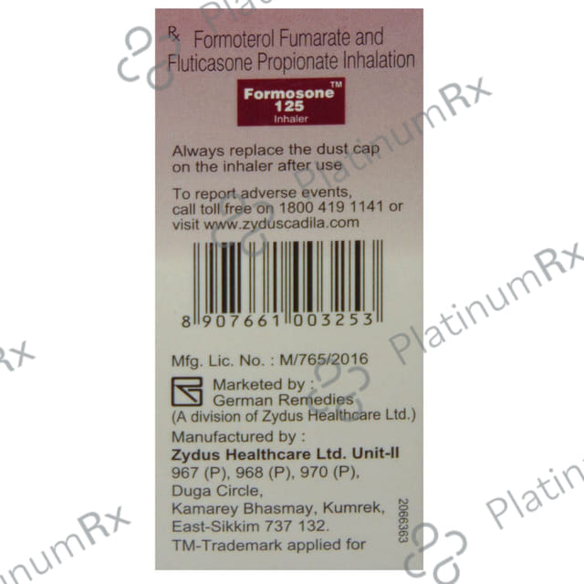 Formosone 125/6mcg Inhaler 120MDI