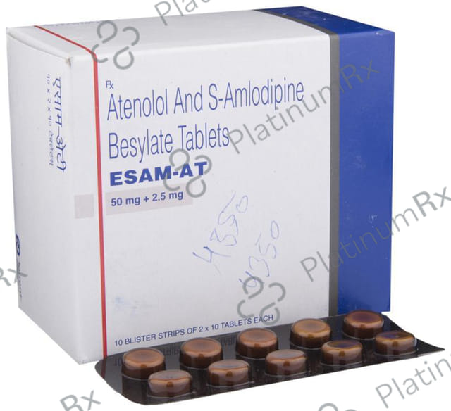 Esam AT 2.5/50mg Tablet 10s