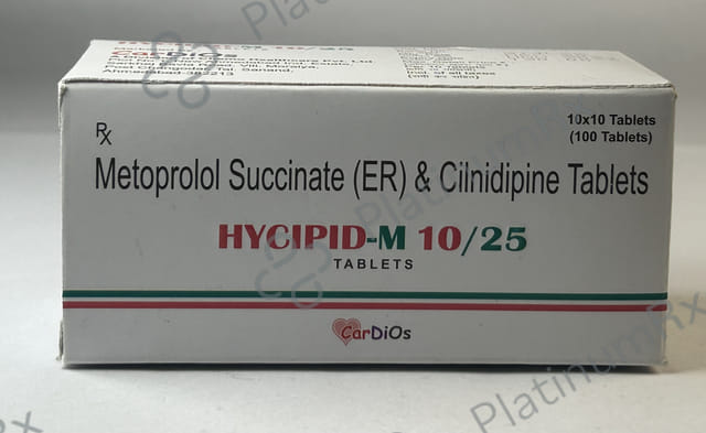 Hycipid M 10/25mg Tablet 10s