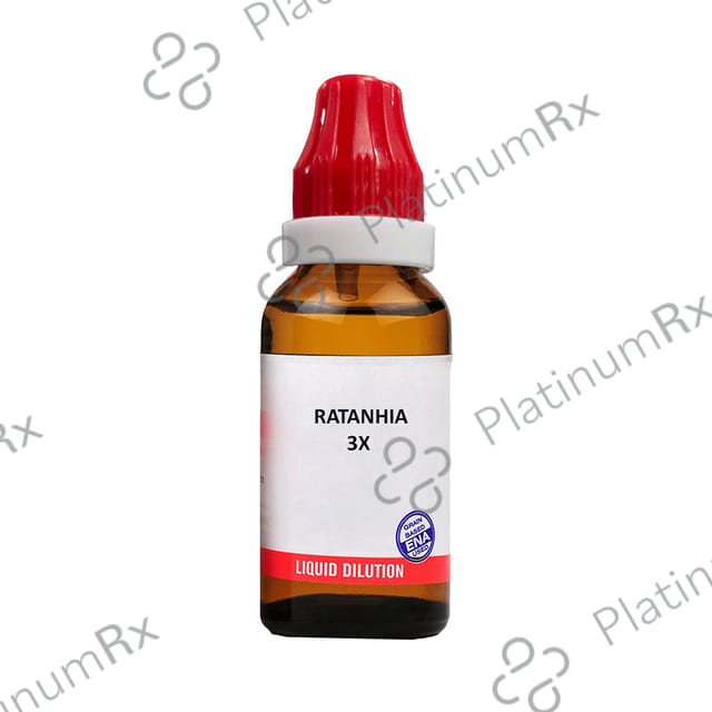 Bjain Ratanhia Dilution 3X 100 ml