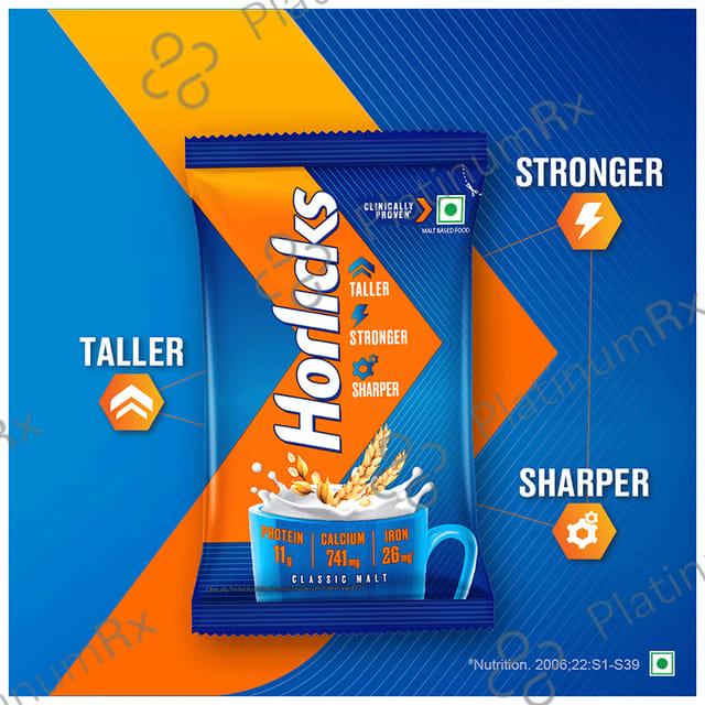 Horlicks Drink with Vitamin C, D & Zinc - For Bones & Metabolism - Flavour Classic Malt 900 gm