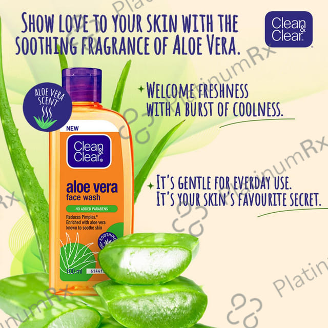 Clean & Clear Aloe Vera Face Wash 100ml