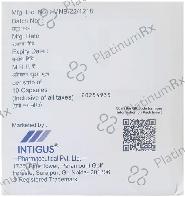 Antigus D 30/40mg Capsule 10s