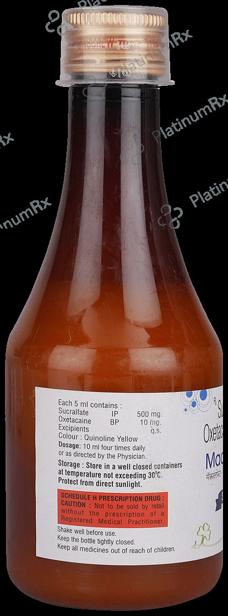 Macralfate O 10/500mg Sugar Free Suspension 200ml