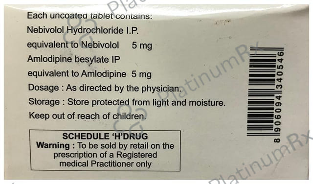 Nebiloc 5/5mg AM Tablet 15s