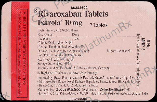 Ixarola 10mg Tablet