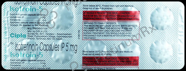 Isotroin 5mg Capsule 10s