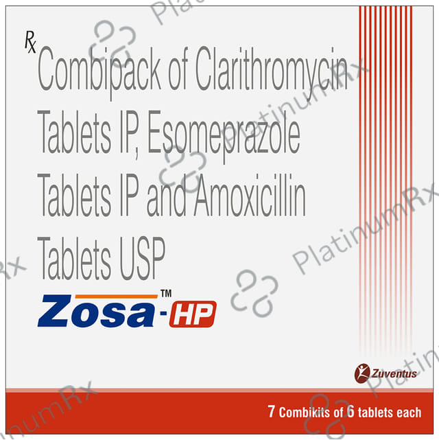 Zosa HP Combikit 750/500/40mg Tablet 6s