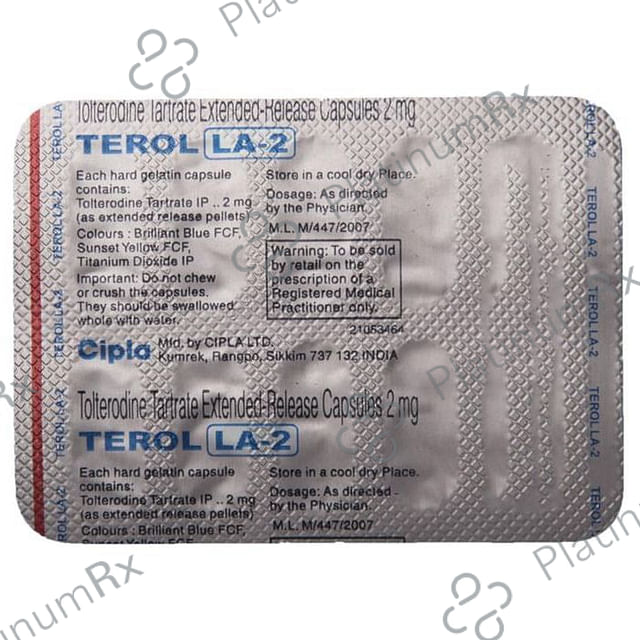 Terol LA 2mg ER Capsule 10s