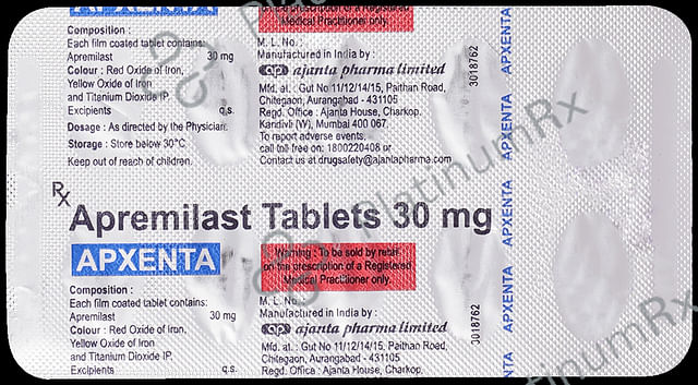 Apxenta 30mg Tablet 10s