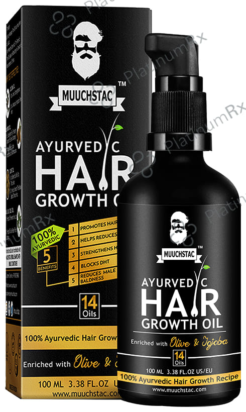 Muuchstac Ayurvedic Hair Growth Oil (100ml Each) 1 Bottle
