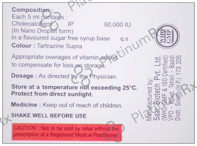 Bonrus D3 Nano Shots Butterscotch Sugar Free Oral Solution 5ml