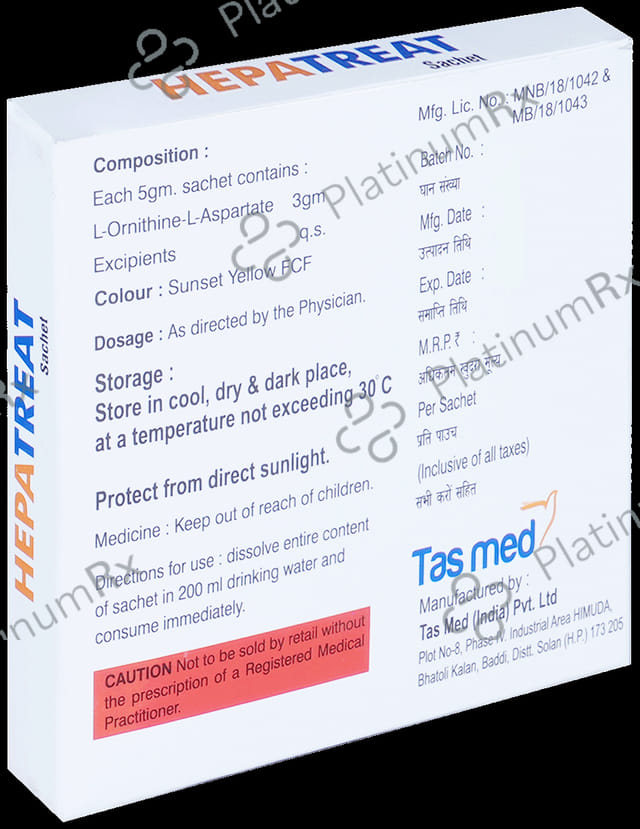 Hepatreat Sachet Orange Flavour Granules 5gm