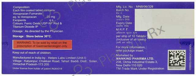 Vonalong 20mg Tablet 10s