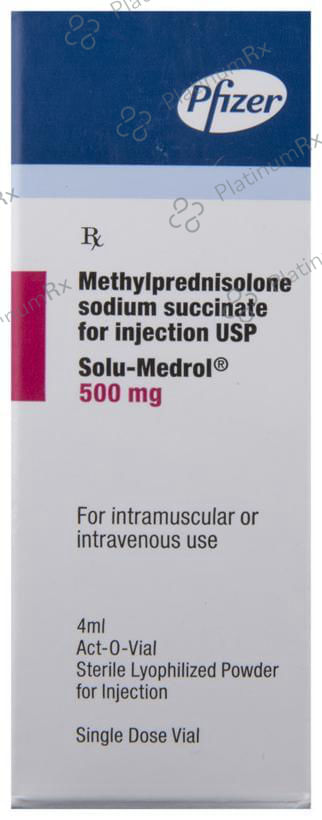 Solu Medrol 500mg Injection 4ml