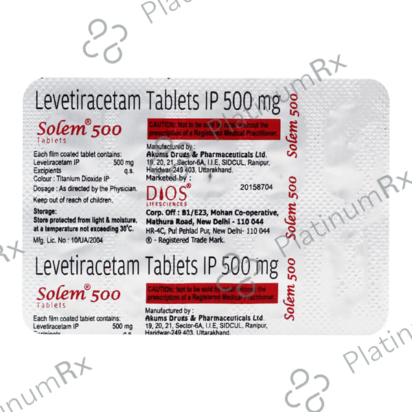Solem 500mg Tablet 10s