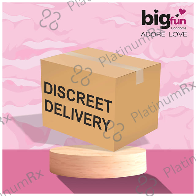 Bigfun Dotted, Ribbed & Contoured Bubblegum Flavour Condom 3s