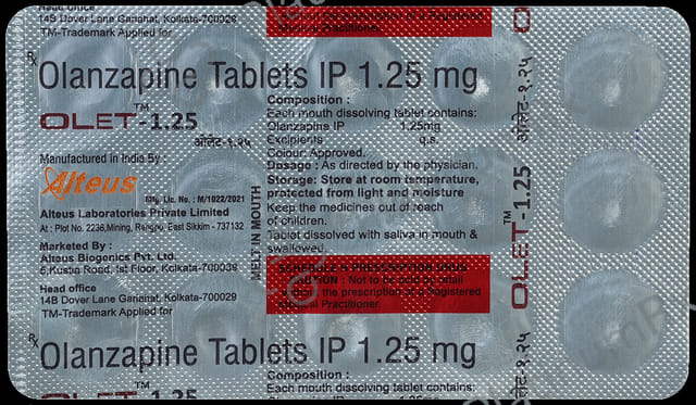 Olet 1.25mg Tablet 15s