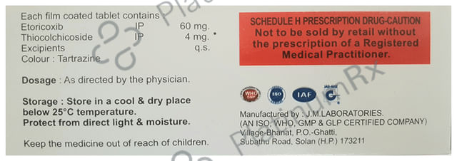 Etoruexa MR Tablet 10s