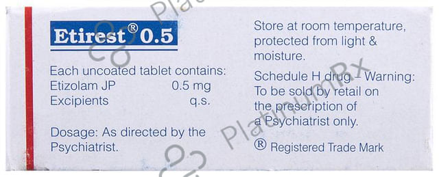 Etirest 0.5 Tablet