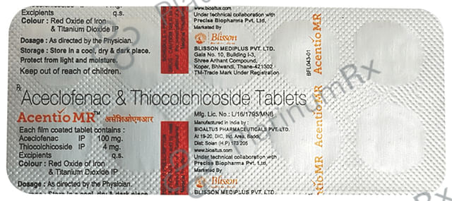 Acentio MR 100/4mg Tablet 10s