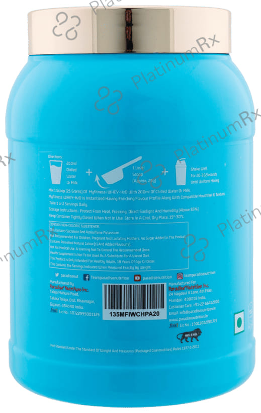 Myfitness iWhey - H2O Powder Chocolate Paradise 500 gm