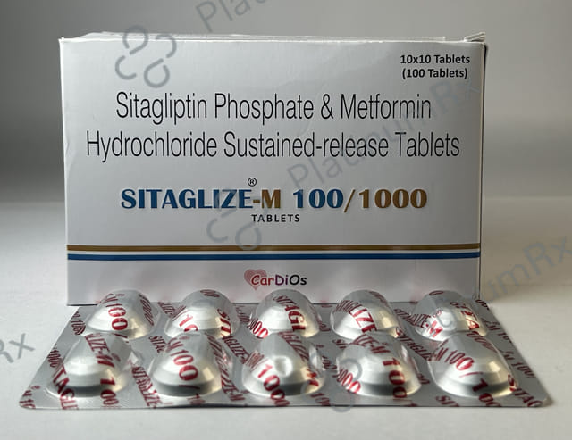 Sitaglize M 100/1000mg Tablet SR 10s