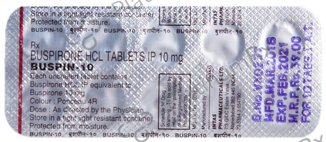 Buspin 10 Tablet