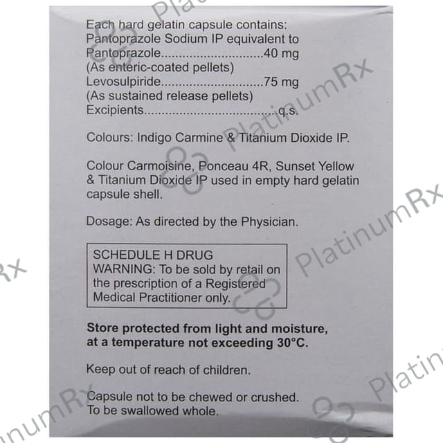 Pan L Capsule 75/40mg Capsule SR 10s