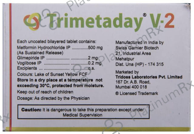 Trimetaday V 2 Tablet SR