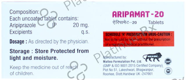 Aripamat 20mg Tablet 10s